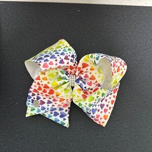 Colorful Heart Pattern Hair Bow